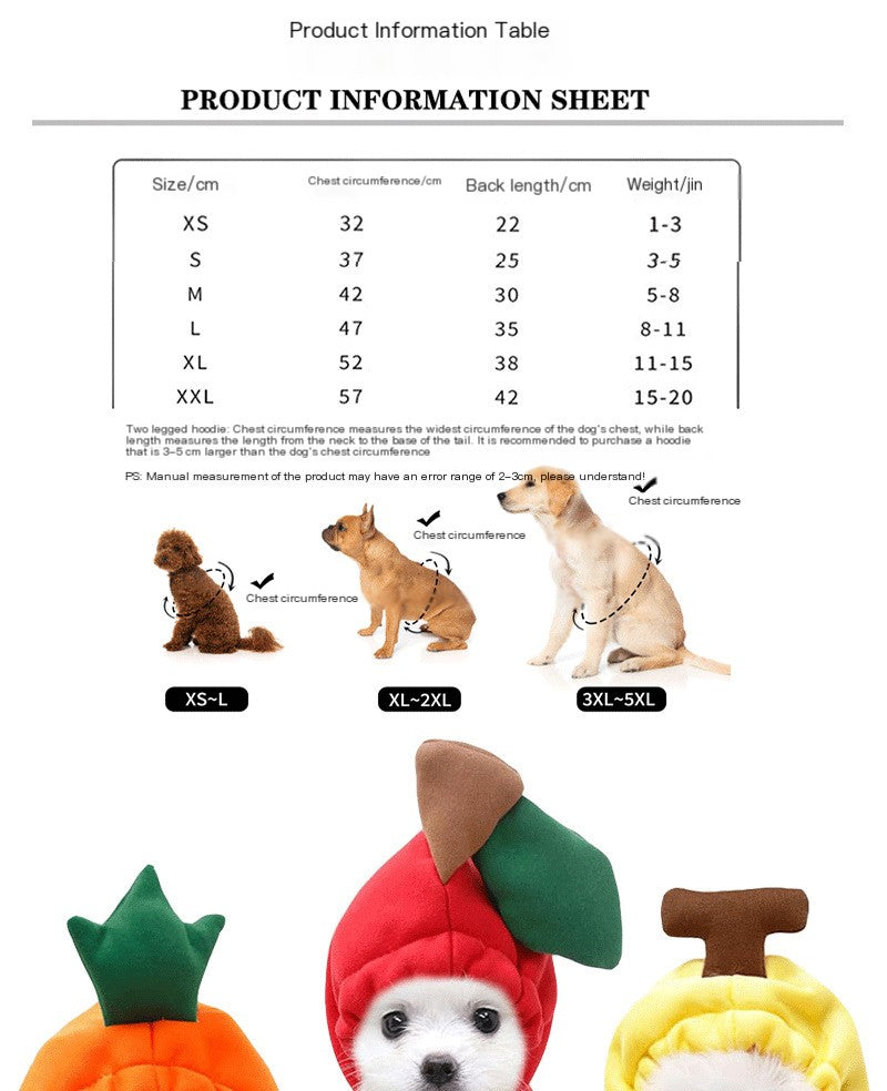 Chihuahua Plush Pet Clothing for Autumn and Winter